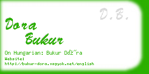 dora bukur business card